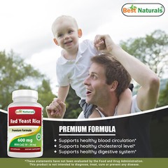 Best Naturals Red Yeast Rice with CoQ10 120 Capsules