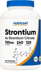 Nutricost Strontium Capsules 750mg, 240 Capsules