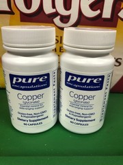 NEW Bottle + OPEN BOTTLE w 74 CAPSULES Pure Encapsulations COPPER EXP 05/26
