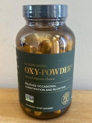 NEW OXYGEN BASED OXY-POWDER NATURAL DIGESTIVE CLEANSE 120 CAPSULES CONSTIPATION