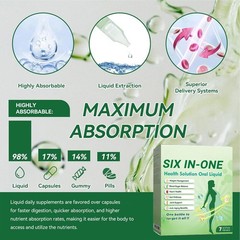 7-35PCS Six-in-One Health Solution Oral Liquid,one Bottle to Target It All HOT