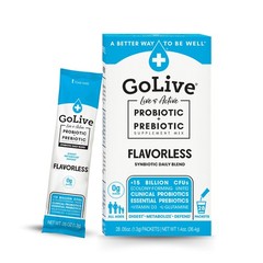 GoLive Prebiotic & Probiotic Powder – Flavor-Free, Sugar-Free, Gut Health