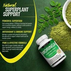 Toplux Moringa 1200mg – Immune & Energy Support, 90 Capsules