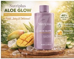 Aloe Glow Mango Flavor Aloe Vera Liquid