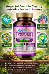 Candida Balance -Fungus Treatment and Candida Cleanse support 100 ct made in USA