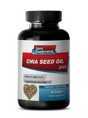 Appetite Suppressants – Chia Seed Oil 2000mg Source of Omega 3-6-9 Nutrition 1B
