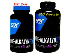 EFX Sports, Kre-Alkalyn – 100% pH-Correct Creatine Monohydrate 260 Caps. & More