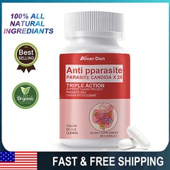 Remove Parasite ANTI PARASITE & CANDIDA DETOX Body Cleanse ULTRA FLASH COLON 60