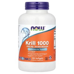 2 X NOW Foods, Krill 1000, 120 Softgels