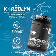 EFX Sports Karbolyn Fuel | FastAbsorbing Carbohydrate Powder | Carb Load, Sus…