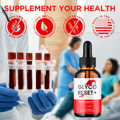 (5 Pack) Glyco Reset Drop Advanced Blood Support Supplement GlycoReset 150 Servs