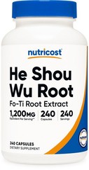 Nutricost He Shou Wu Root Supplement (1,200mg Equivalent) 240 Capsules – Fo-Ti