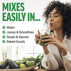 2 Pack Force Factor Smarter Greens Daily Wellness Powder, Unflavored,30 Servings