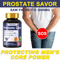 Natural Prostate Support Supplement – Non-GMO, Vegan, Gluten-Free, 30ct US Ship