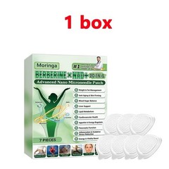 10-in-1 Moringa Berberine Weight Loss Patch Nano Microneedle Slimming 7pcs