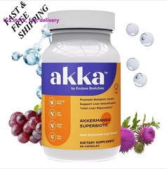 2 BOTTLES-Akka Premium Liver Cleanse Detox&Repair Superbiotic 60 Caps Gut Health