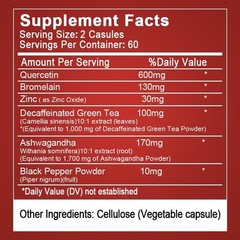 Quercetin 1000mg With Bromelain – Natural Immune supplement, 120-600 Capsules