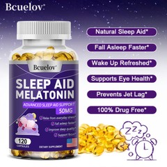 Melatonin Plus Sleep Aid 50MG, Fall Asleep Fast and Stay Asleep, Sleeping Pills