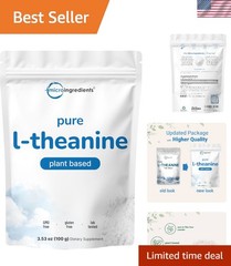 L-Theanine Powder 100g – Filler-Free, Quick Absorption, Ideal for Daily Use