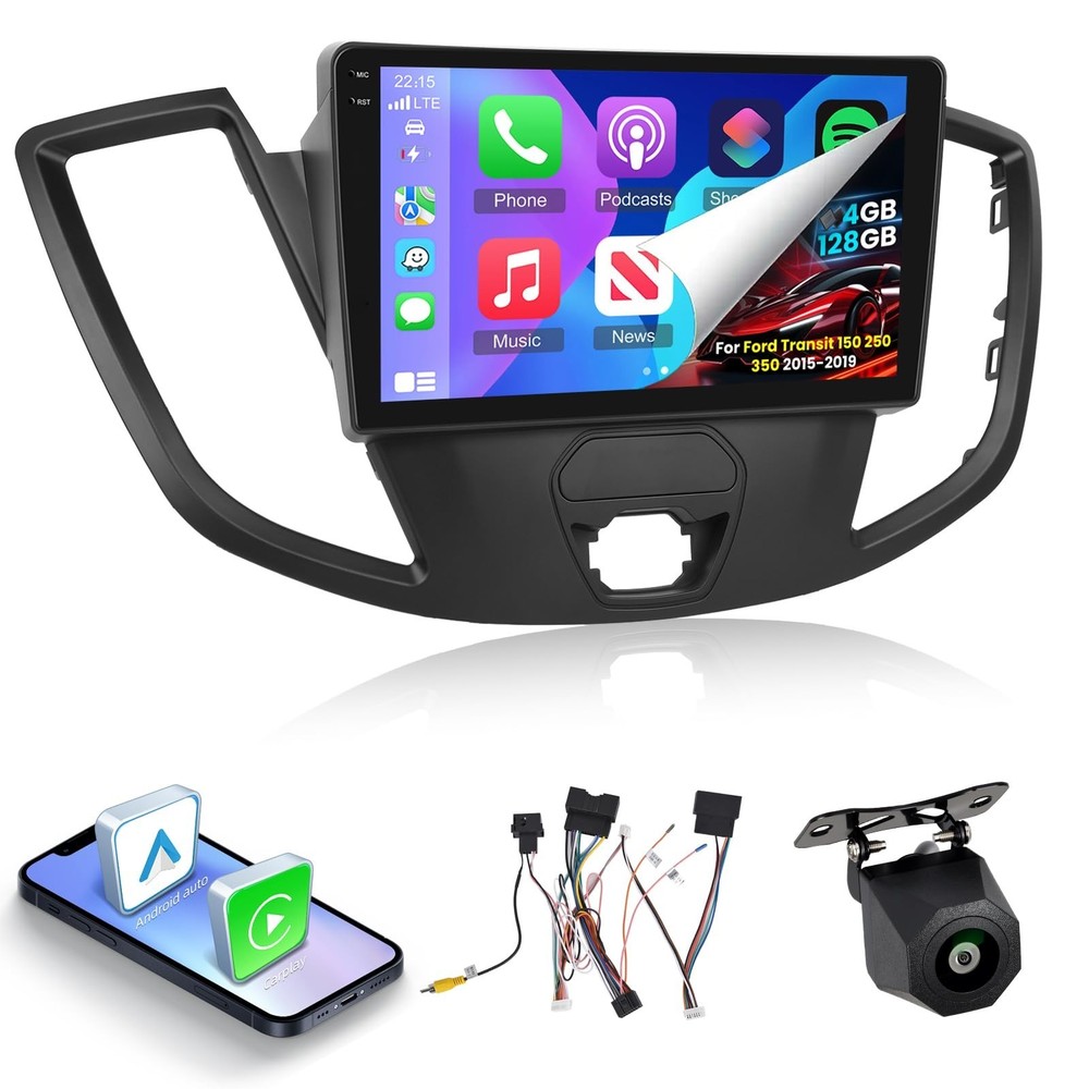 4G+128G Car Stereo for Ford Transit 150 250 350 2015 2016 2017 2018 2019 with…