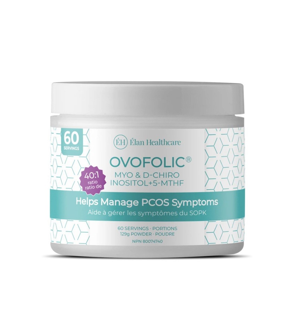 Ovofolic® 60 servings Myo-Inositol & D-Chiro Inositol 40:1 Ratio Elan PCOS women