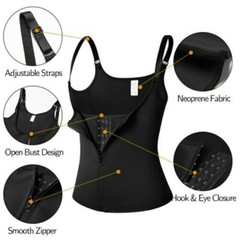 Waist Training Corset Sauna Sweat Vest Lower Belly Fat Body Shaper Weight Loss