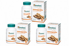 Himalaya Ashwagandha Stress Relief Tablets 3 x 120 Mind & Body Wellness