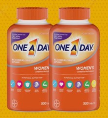 2 X One A Day Women’s Multivitamin, 300X2=600 Tablets NEW EXP: 08/2027