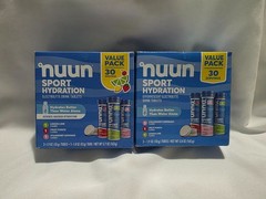 Lot Of 2- nuun Sport Electrolyte Tablets 30ct Multi-flavor