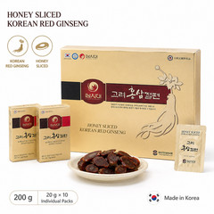 Samsidae Korean Honey Red Ginseng Slices Gift Set 200g – Authentic Snack
