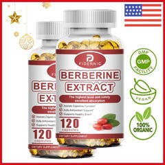 Berberine 1200mg Support Sugar HCL High Blood Capsules Premium Supplement 240PCS
