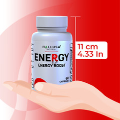 Energy – Memory and Focus Supplements – Energy Boost – Folic Acid – 60 Caps