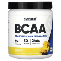 2 X Nutricost, Performance, BCAA, Pineapple, 8.8 oz (246 g)