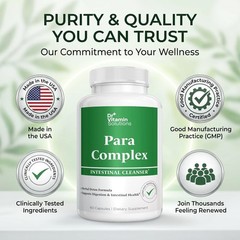 Para Complex Intestinal Cleanser – Wormwood, Black Walnut, Cleanse for Humans