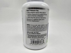 Natrol Melatonin 3 mg 240 Tablets Egg-Free, Fish Free, Milk-Free, 100% Drug Free