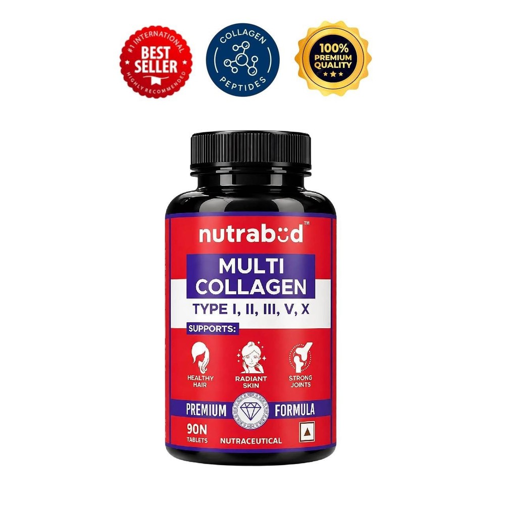 nutra.bud Multi Collagen Complex Types I II III V X 90 Tabs