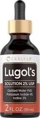 Lugols Iodine 2 Percent 2 Fl Oz Potassium Iodide and Solution