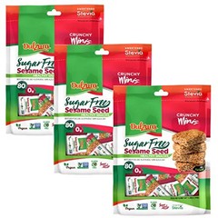 Dulzura Borincana Kit: Vegan Sesame Sugar Free Snack Bars (3 Pack) 5.08 oz Each