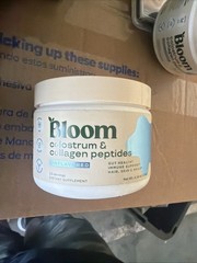 Bloom Colostrum & Collagen Peptides, Unflavored, 25 Servings, 4.16 Oz, Exp. 2/27