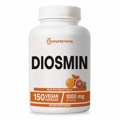 Immortal Herbs Pure Diosmin 1000mg Complex Formula 150 Capsules Citrus Biofla…