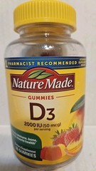 Nature Made Vitamin D3 Gummies-2000 IU (50 mcg)-60 Count Unopened Expires 2/26