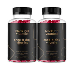 2-Pack Black Girl Vitamins Once A Day – Daily Multivitamin for Women -120Gummies