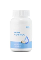 Atomy rTG Omega-3 EPA DHA 180 Softgels Vitamin E High Bioavailability Patented