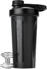 Shaker Bottles for Protein Mixes with Twist Cap with Wire Whisk Ball, 28 oz