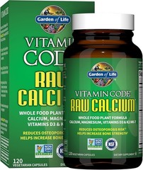 Organic Vitamin Code Raw Calcium with Magnesium & D3/K2, 120 Capsules – Non-GMO