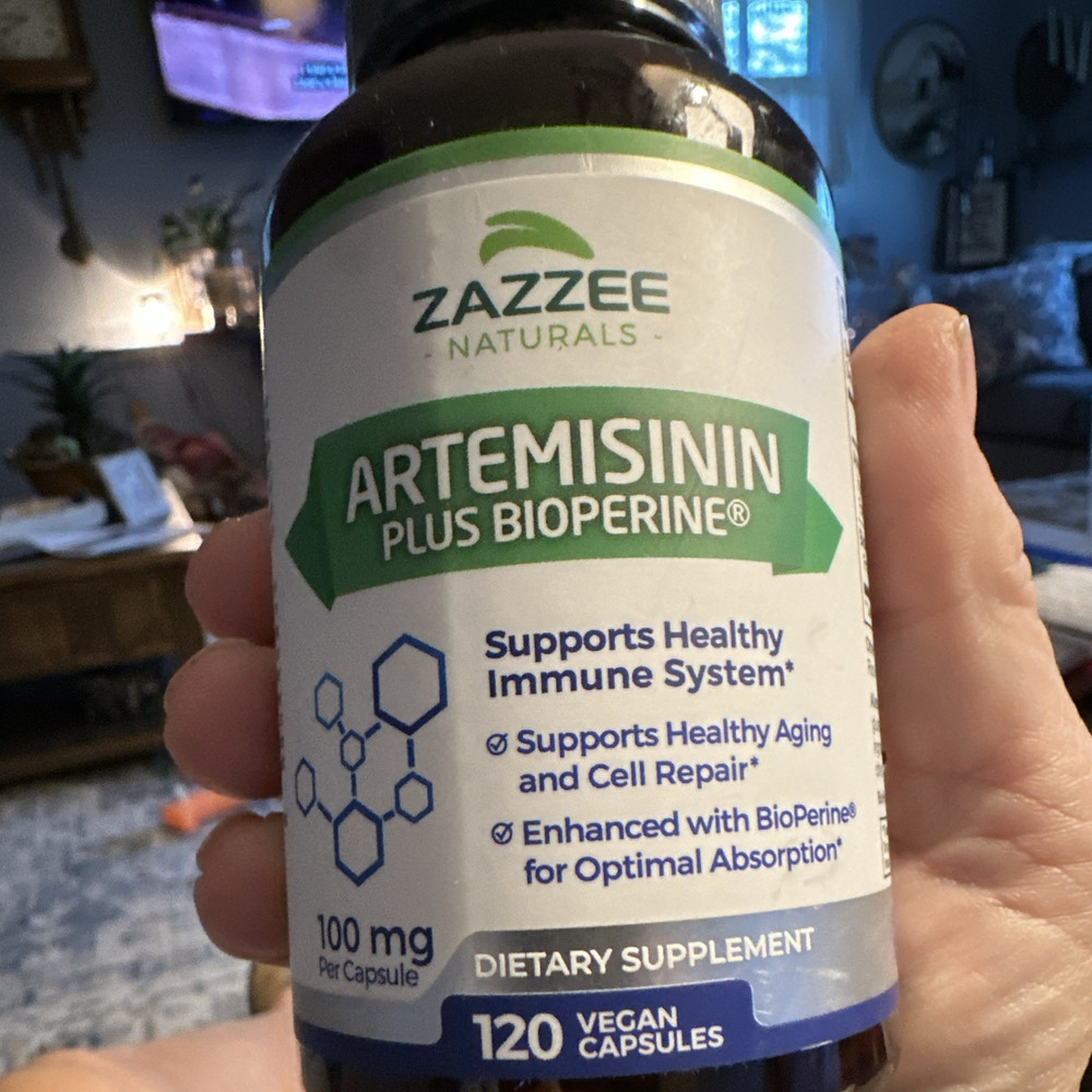 Zazzee Naturals Artemisinin + BioPerine 100mg 120 Vegan Capsules Immune Support