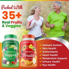 Superfood MD Fruits & Veggies Supplement – Whole Food 90 Count (Pack of 2)