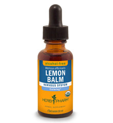 Herb Pharm LEMON BALM 1 oz Nervous System Calm Organic Alcohol Free Liquid Drops