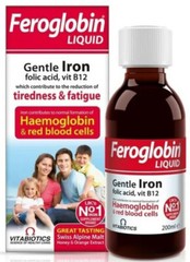 Feroglobin Gentle Iron and Nutrient Liquid – Reduce Tiredness and Fatigue 200ml