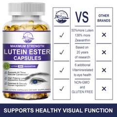 Eye Health 120 Capsules, Lutein Zeaxanthin, Vision Health, Eye Support 20mg
